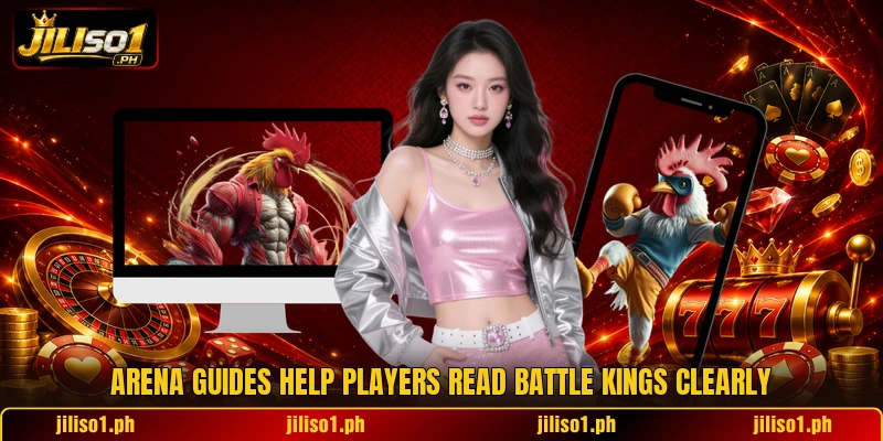 Arena guides help players read battle kings clearly
