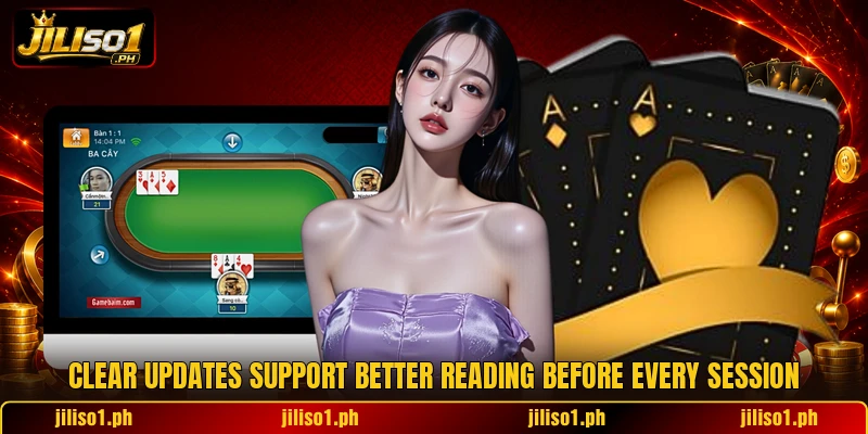 Clear updates support better reading before every session