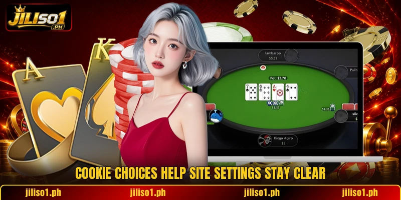 Cookie choices help site settings stay clear