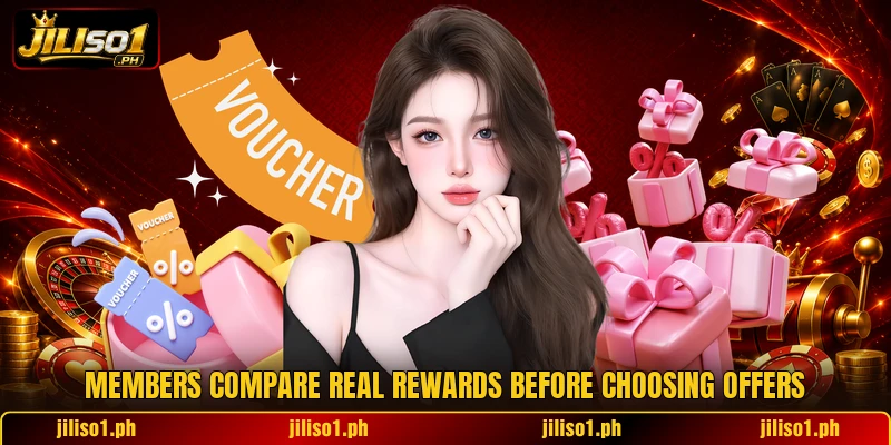 Members compare real rewards before choosing offers Members compare real rewards before choosing offers