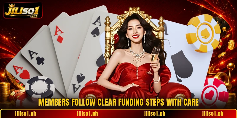 Members follow clear funding steps with care Members follow clear funding steps with care