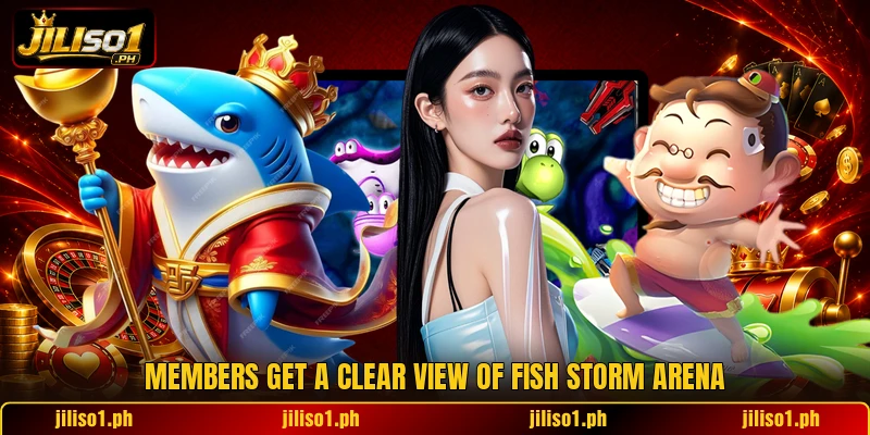 Members get a clear view of Fish Storm Arena Members get a clear view of Fish Storm Arena