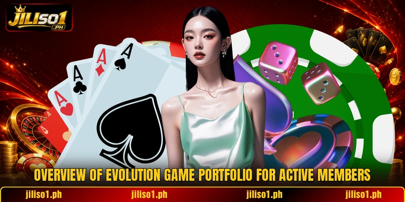 Overview of evolution game portfolio for active members Overview of evolution game portfolio for active members