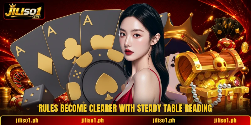 Rules become clearer with steady table reading
