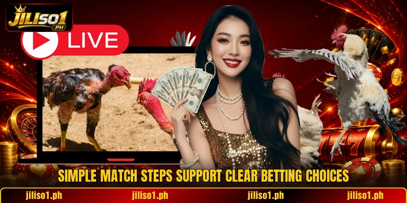 Simple match steps support clear betting choices Simple match steps support clear betting choices